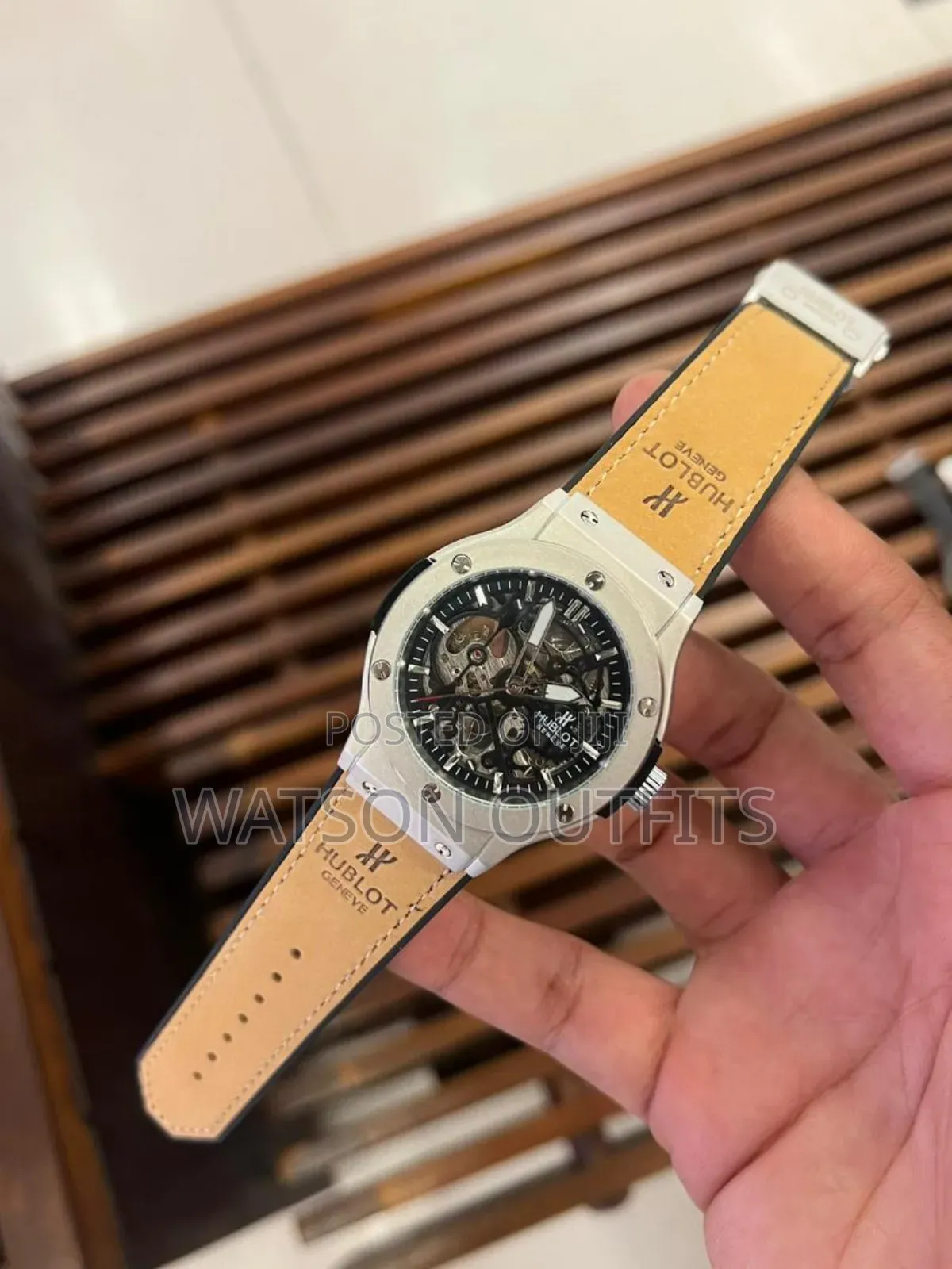 Hublot Brand Men's Leather Straps Watches Movement Automatic