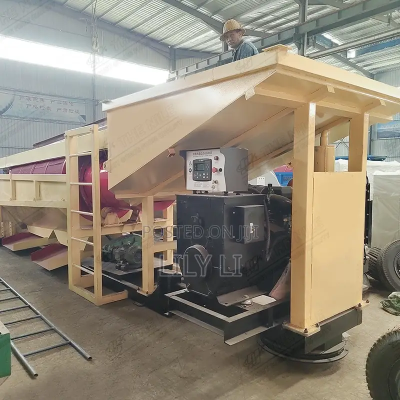 Gold Ore Separator, Alluvial Gold Drum Screen Washing Equipment