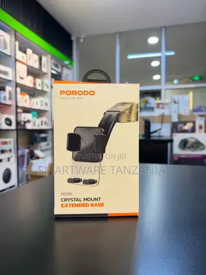 Porodo Hs06 Crystal Mount Extended Base Car Phone Holder