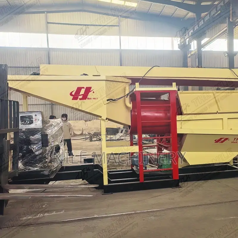Gold Panning Drum Screen Mining Equipment, Rock Gold Panning Plant