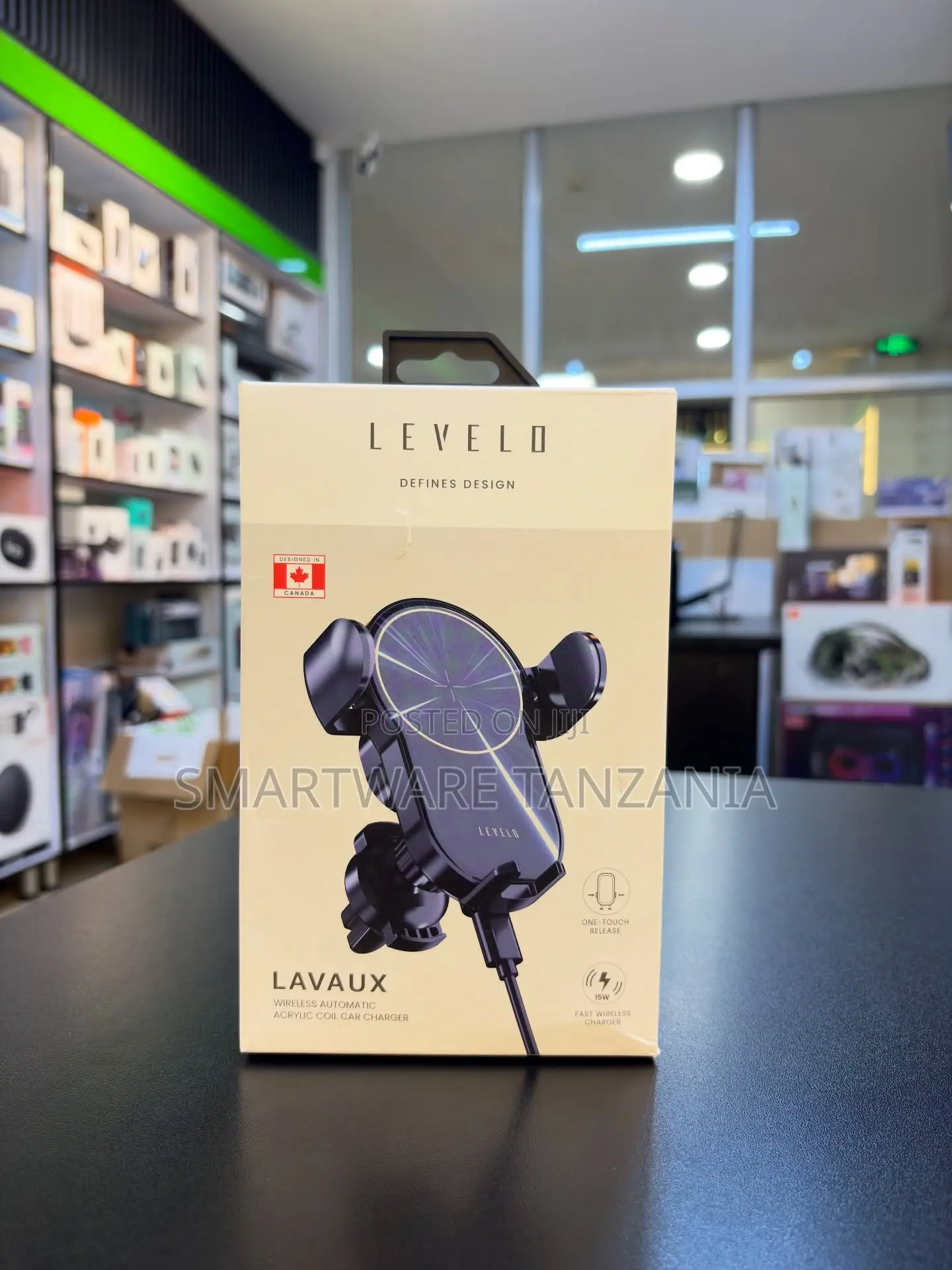 Levelo Lavaux 15w Wireless Automatic Car Charger Mount