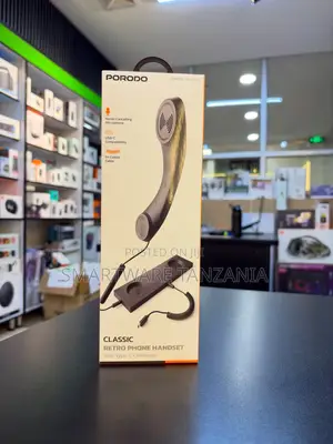 Porodo Classic Retro Phone Handset Usb-C Noise Cancelling