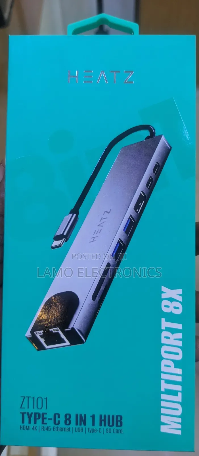 Heatz Zt101 Type-C 8 in 1 Hub