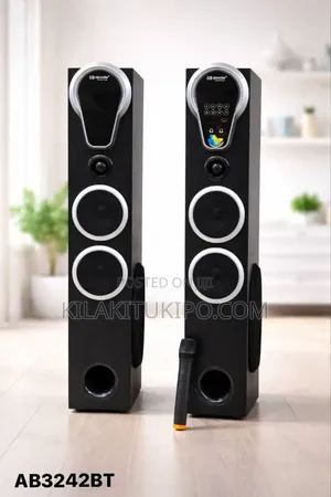 Ab3242bt Tower Speaker System Fm Radio Station Bluetooth Usb