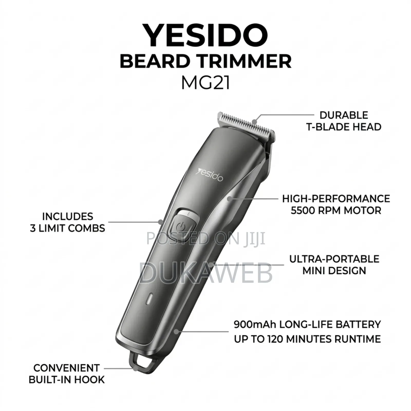 Yesido Mg21 Beard Trimmer