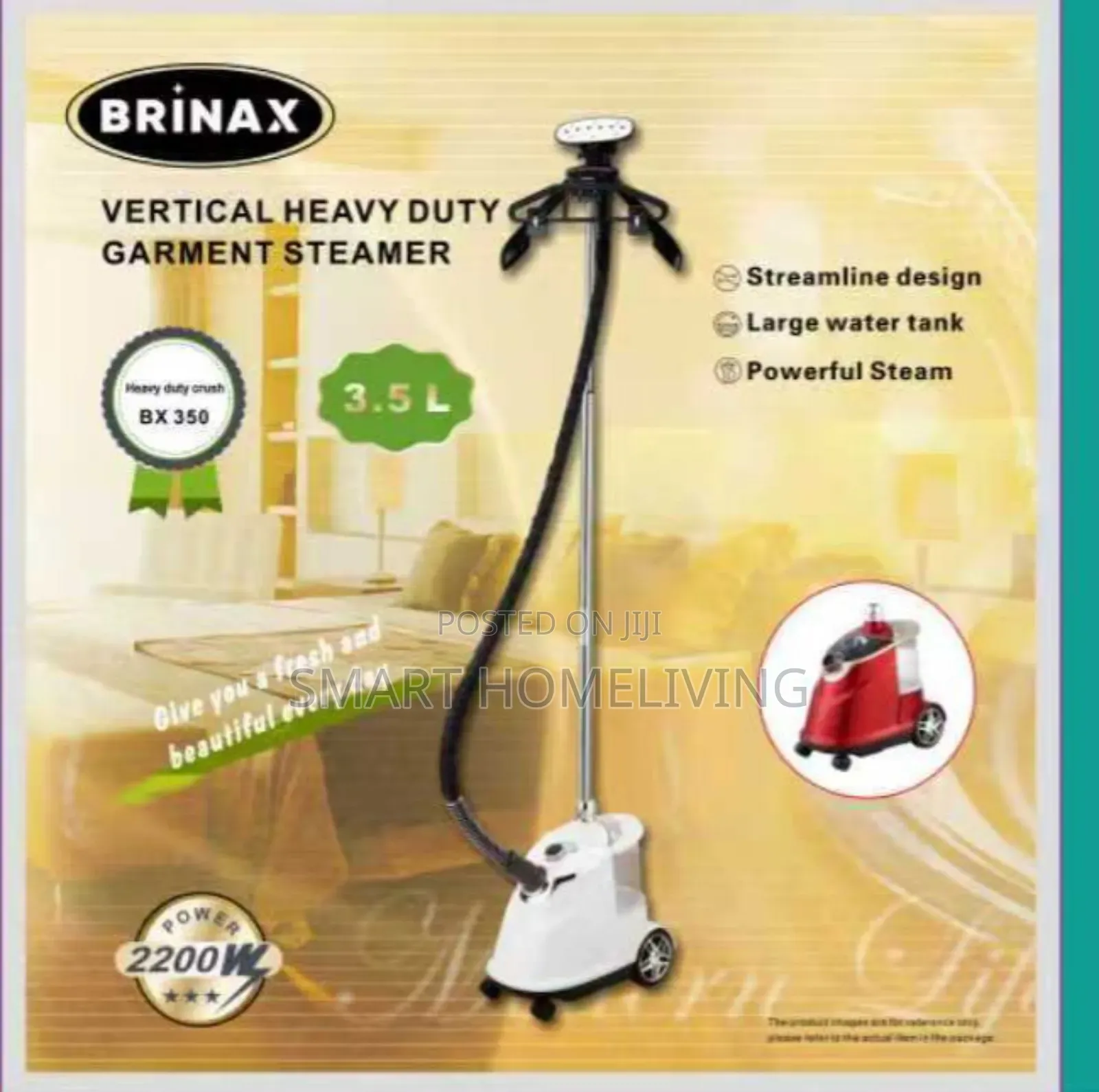 Brinax Vertical Heavy Duty Garment Steamer Big Bx-350 3.5l