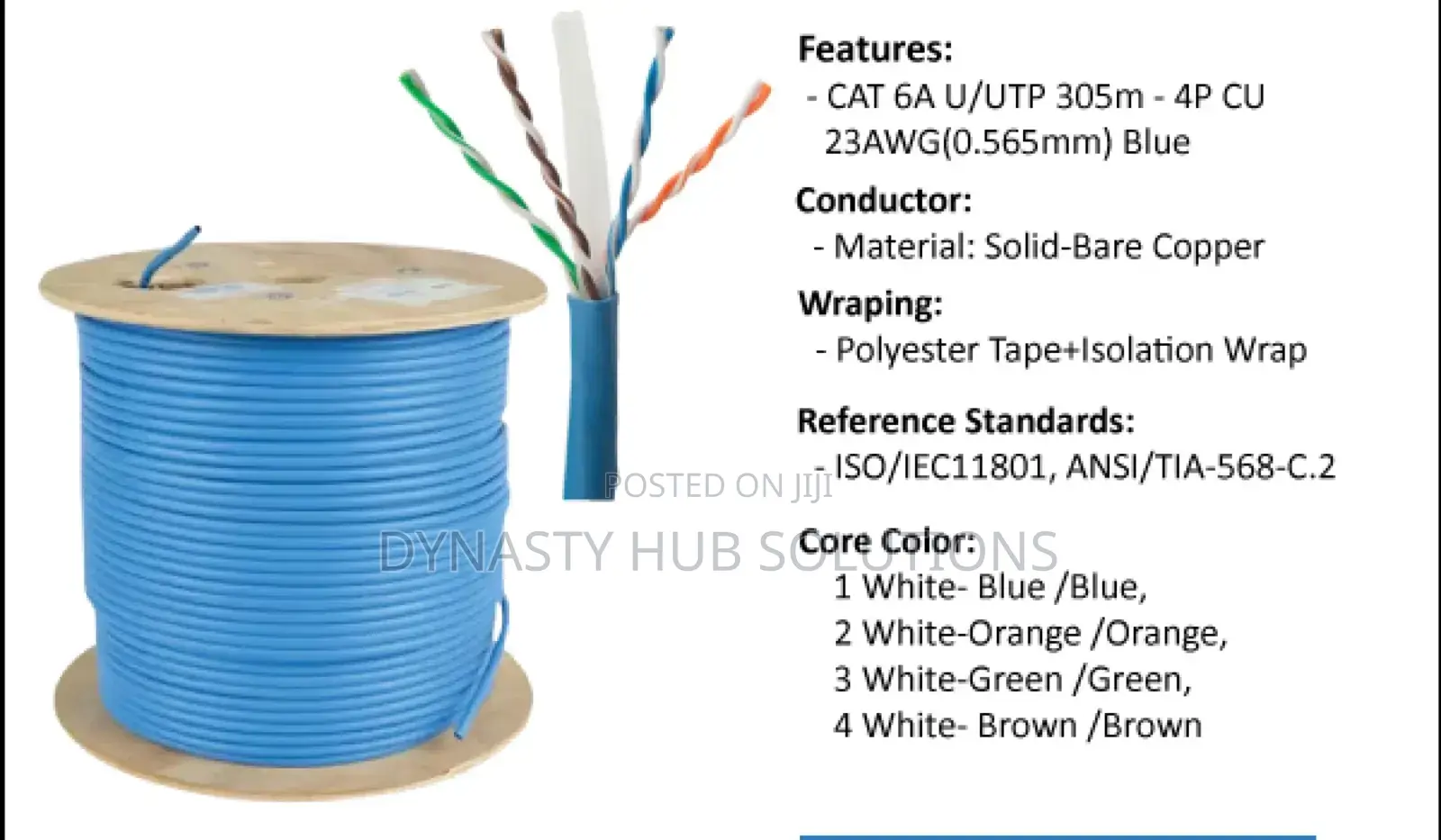 Evi Cat 6a U/FTP Pure Network Cable