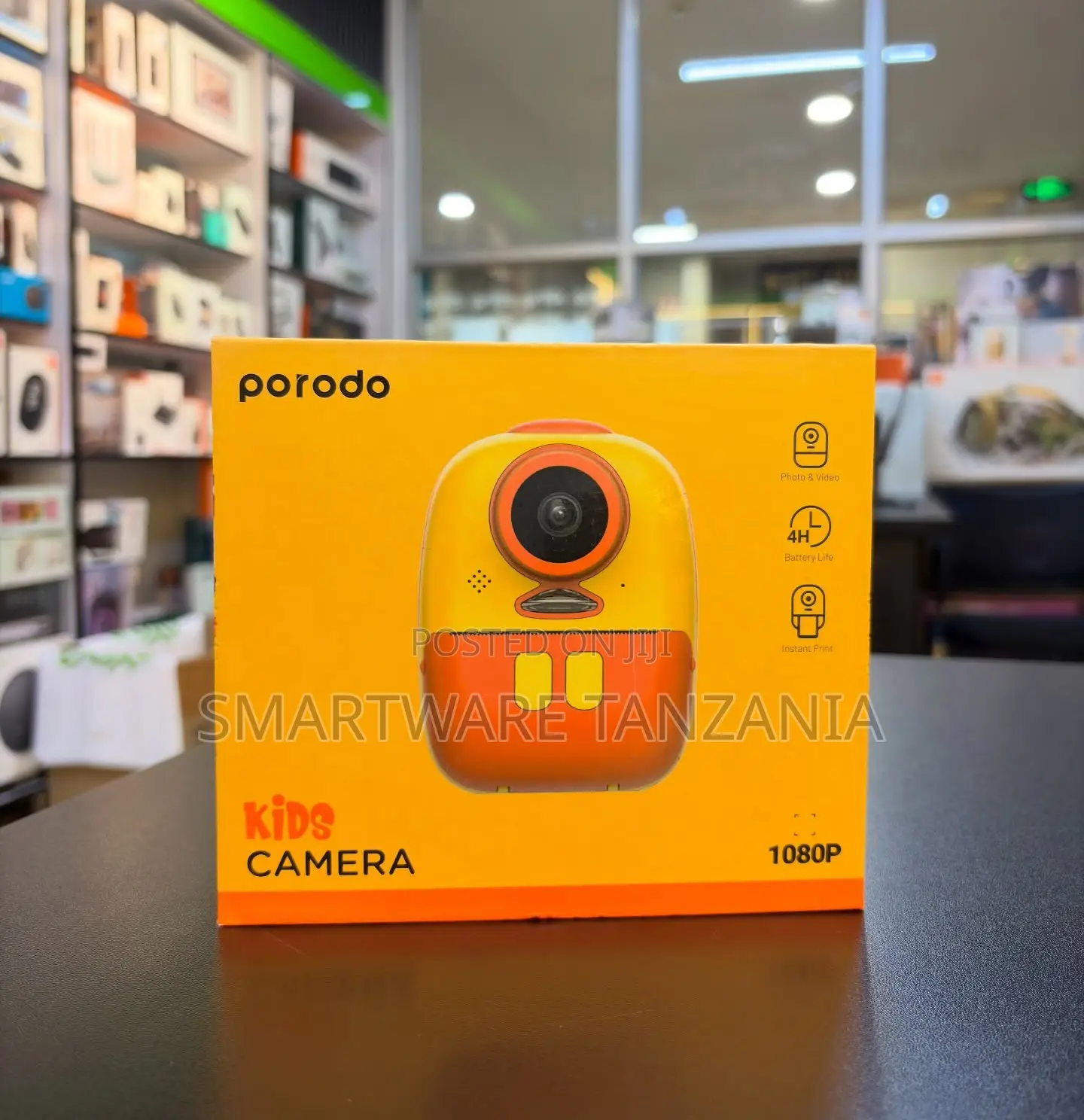 Porodo Kids Camera 1080p Instant Print 4h Battery Life