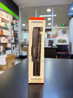 Porodo Selfie Stick With Tripod and Detachable Remote