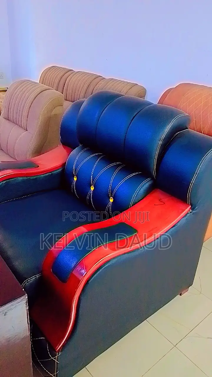 Modern Upholstered Sofa With a Two-Tone Design