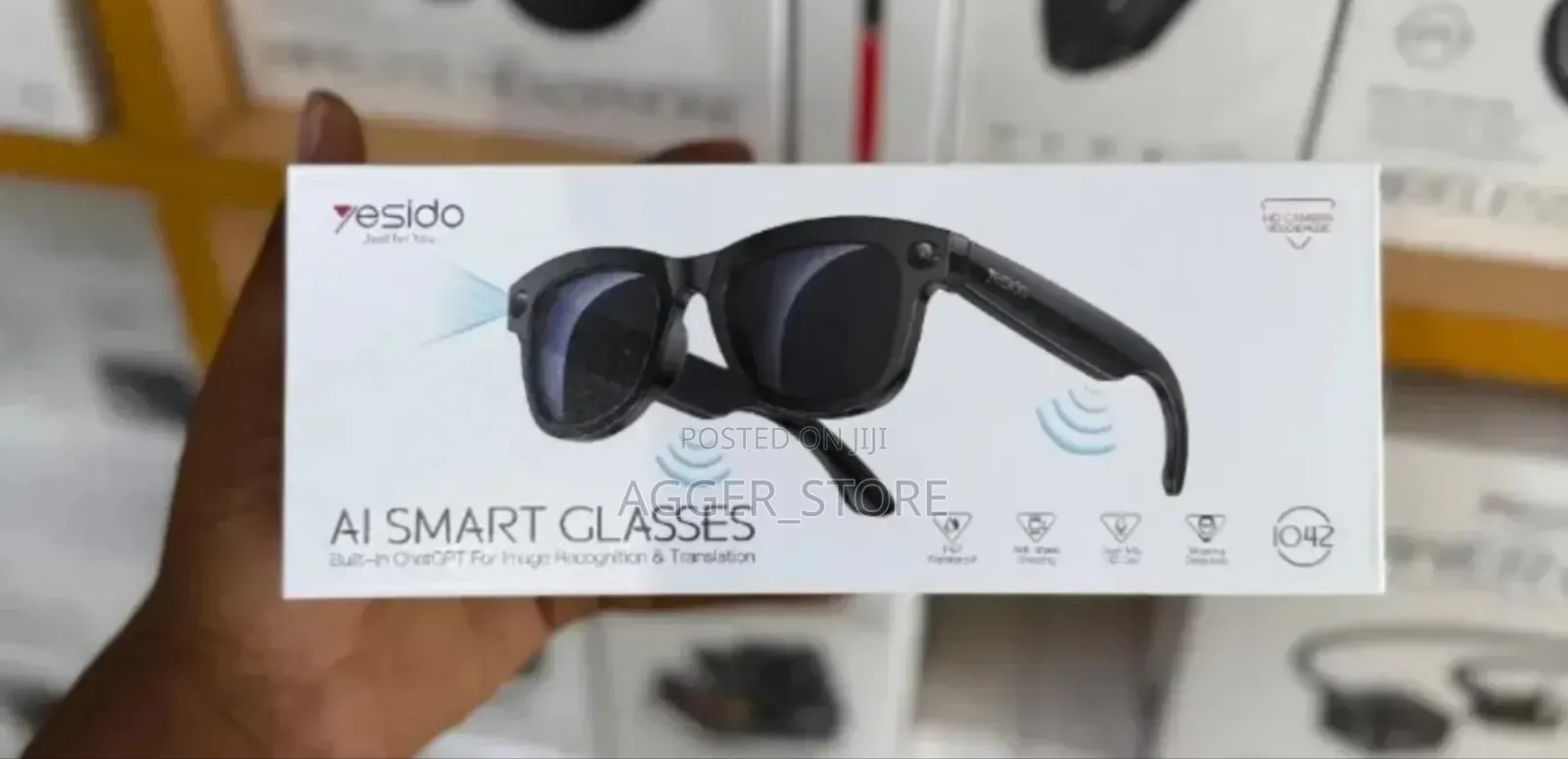 Yesido Io42 Al Smart Camera Glasses(8mp Camera ,Has Chatgpt,Speaker)