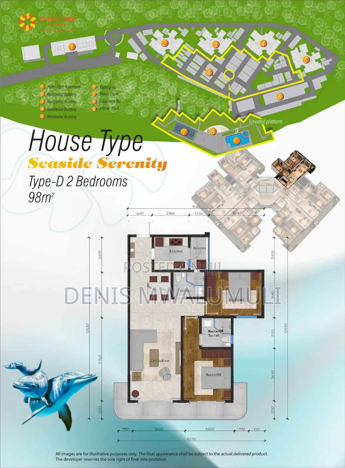 3bdrm Apartment in Mango Tree Residence, Kinondoni for sale