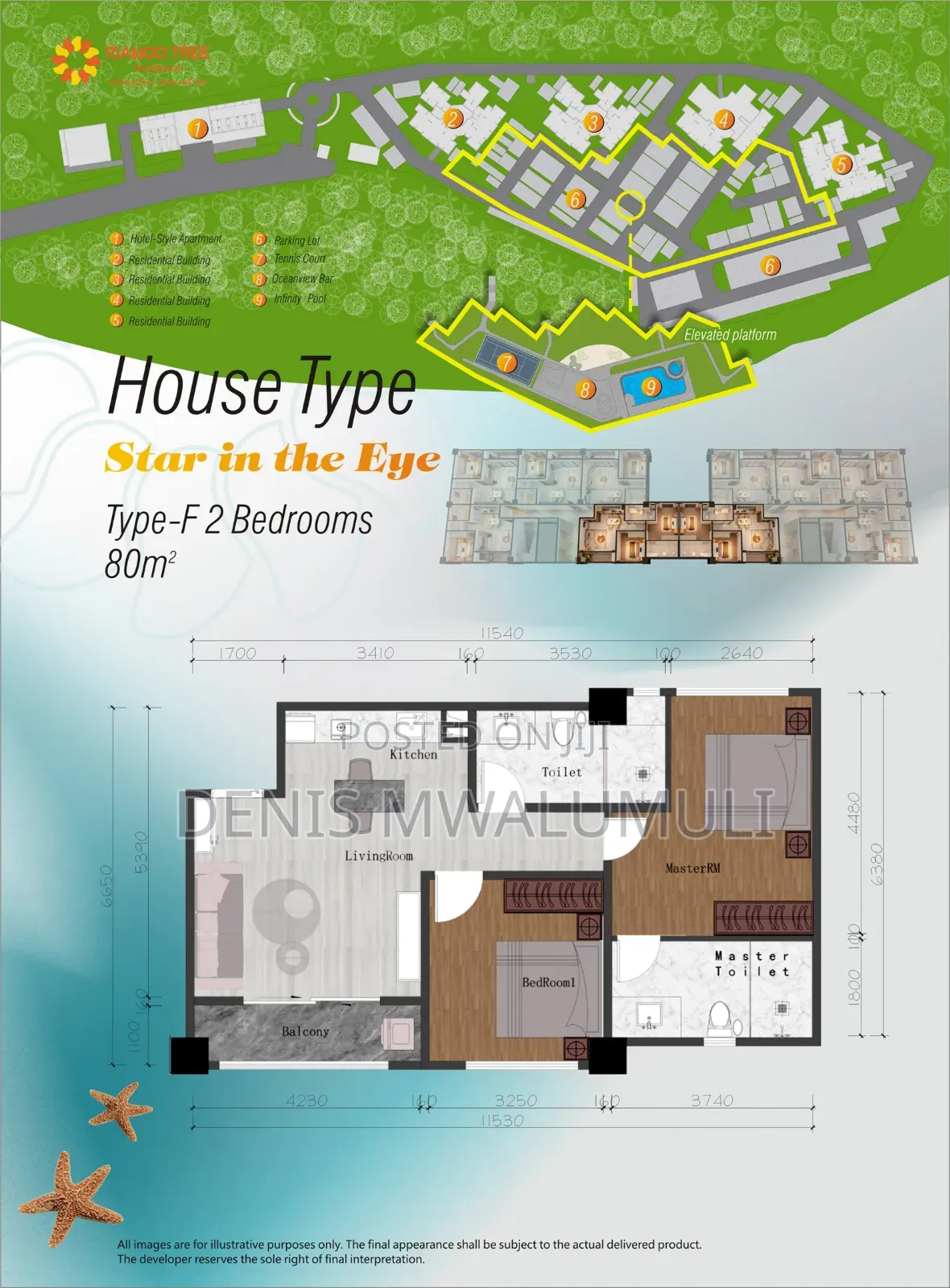3bdrm Apartment in Mango Tree Residence, Kinondoni for sale