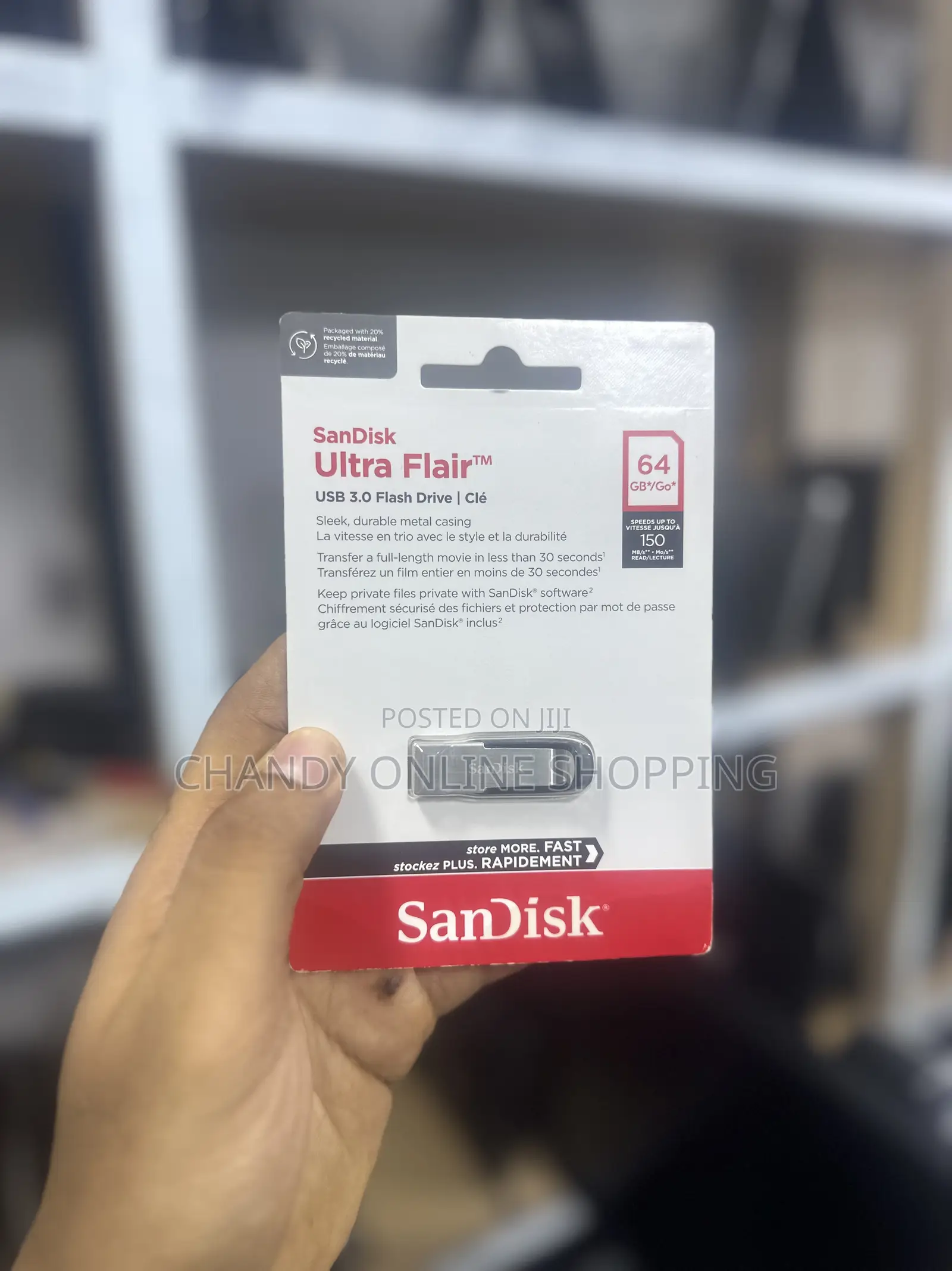 64gb Sandisk Ultra Flairtm Usb 3.0 Flash Drive
