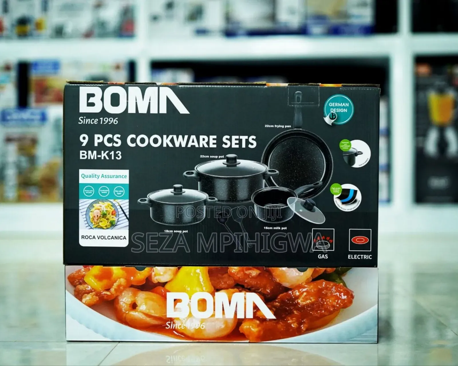 *9set - Cookware Nyepesi Size Ndogo 