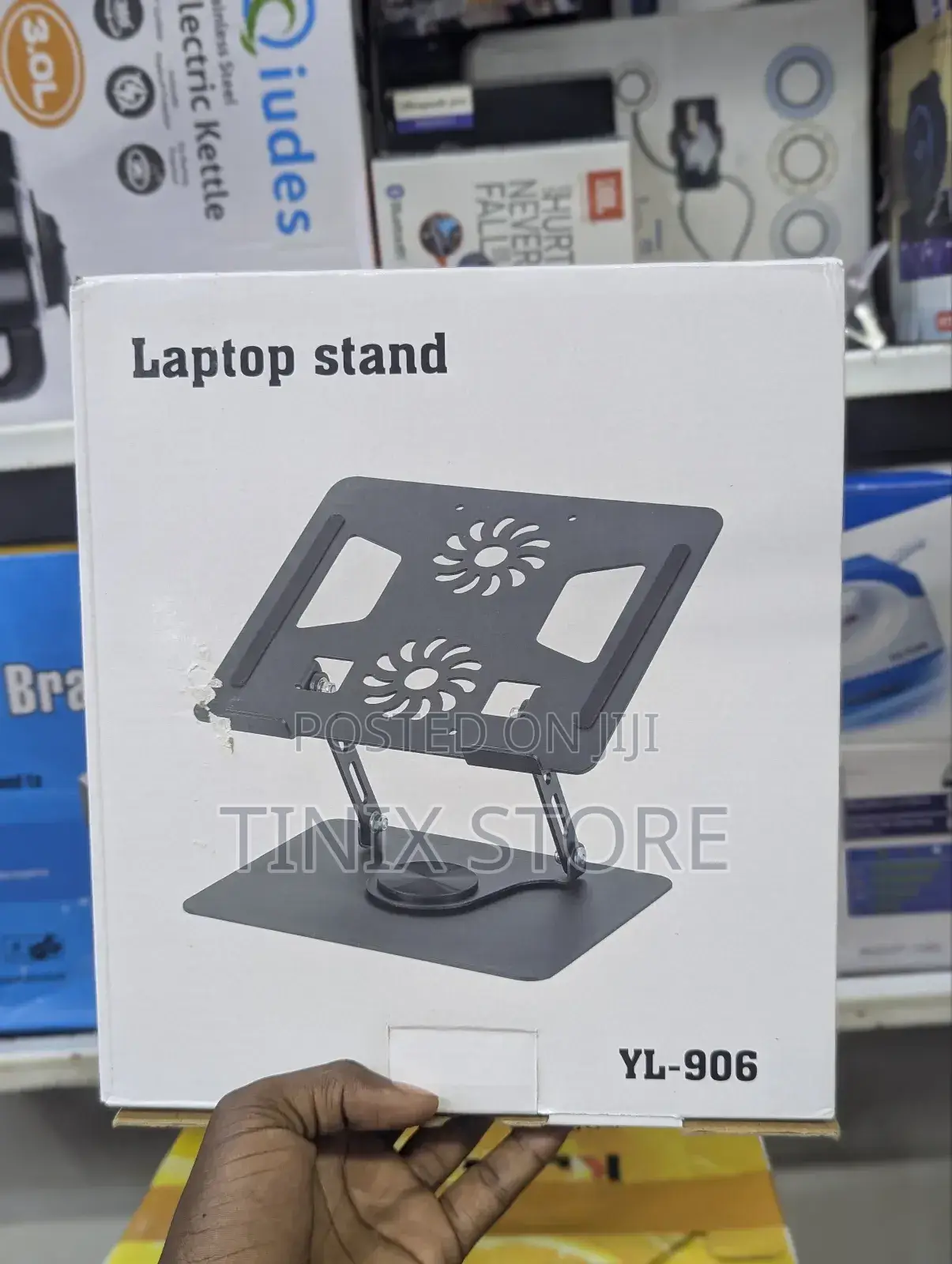 Aluminum Laptop Stand With Double Fan