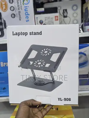 Aluminum Laptop Stand With Double Fan