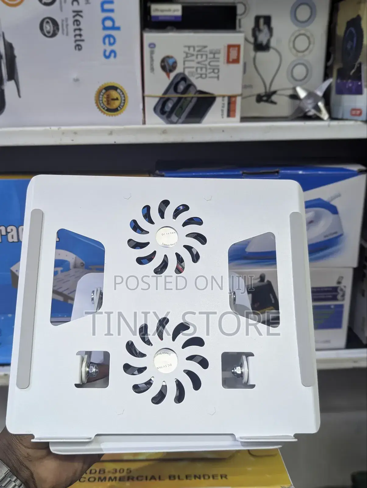 Aluminum Laptop Stand With Double Fan