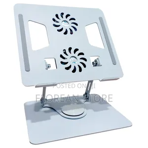Aluminum Laptop Stand With Double Fan
