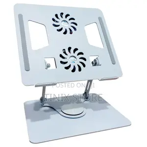 Aluminum Laptop Stand With Double Fan