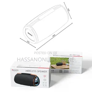 Yesido Ysw38 30w Dual-Channel Stereo Outdoor Bluetooth Speaker - Black