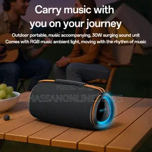 Yesido Ysw38 30w Dual-Channel Stereo Outdoor Bluetooth Speaker - Black
