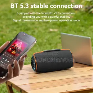 Yesido Ysw38 30w Dual-Channel Stereo Outdoor Bluetooth Speaker - Black