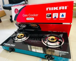 Nikai Gas Glass Stove 2 Plates