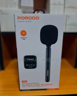 Porodo Handheld Lavalier Microphone 12h Usb-C Lightning