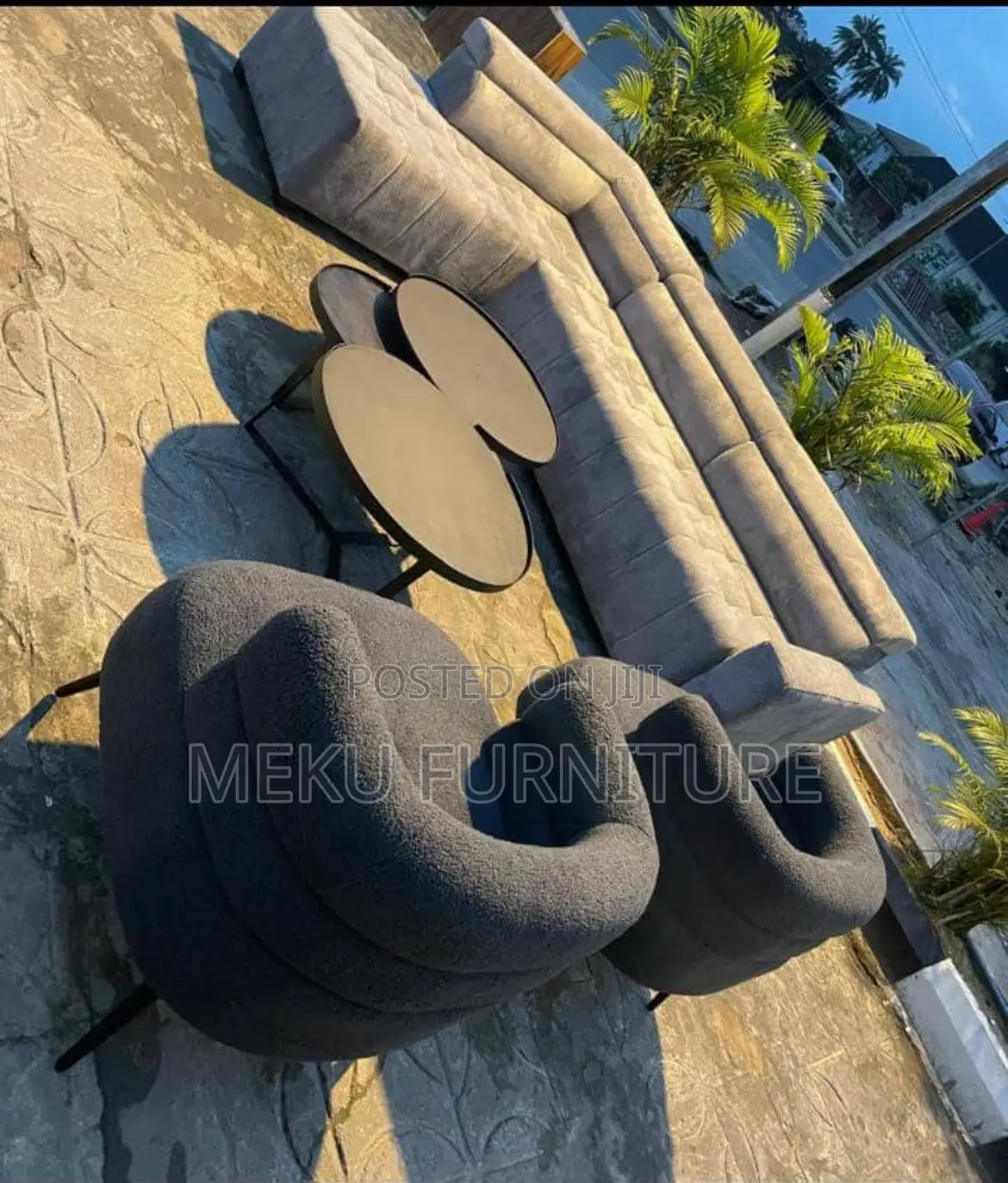 L Shape 6 Seater Na Army Chair 2 (Full Set)