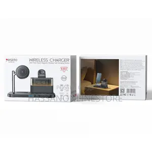 Yesido Ds37 6 In 1 Desktop Wireless Charger Stand Charging Station