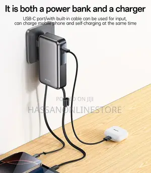 Yesido Yp90 10000mah 22.5w With Retractable Cable