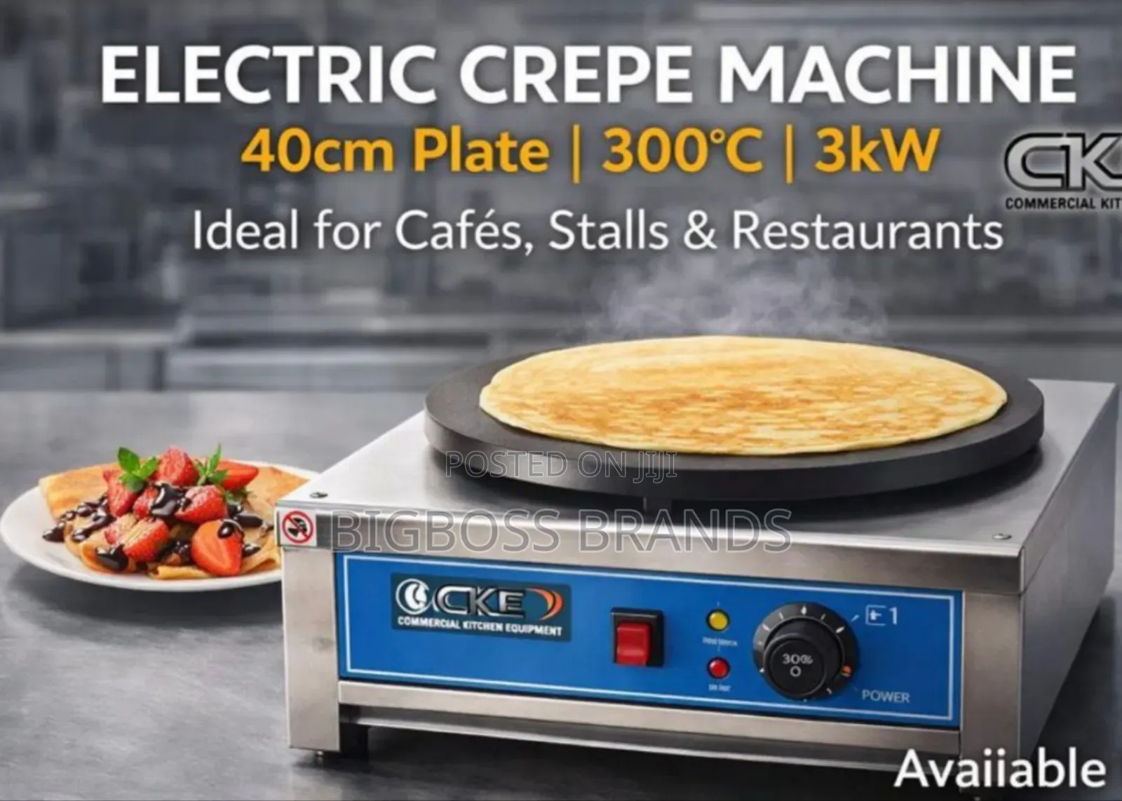 Electric Creepe Maker 40cm Plate