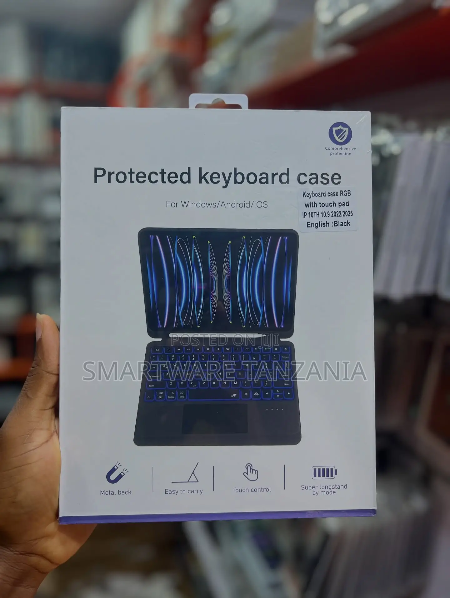 iPad 10th Gen 10.9 Inch RGB Keyboard Case With Touchpad
