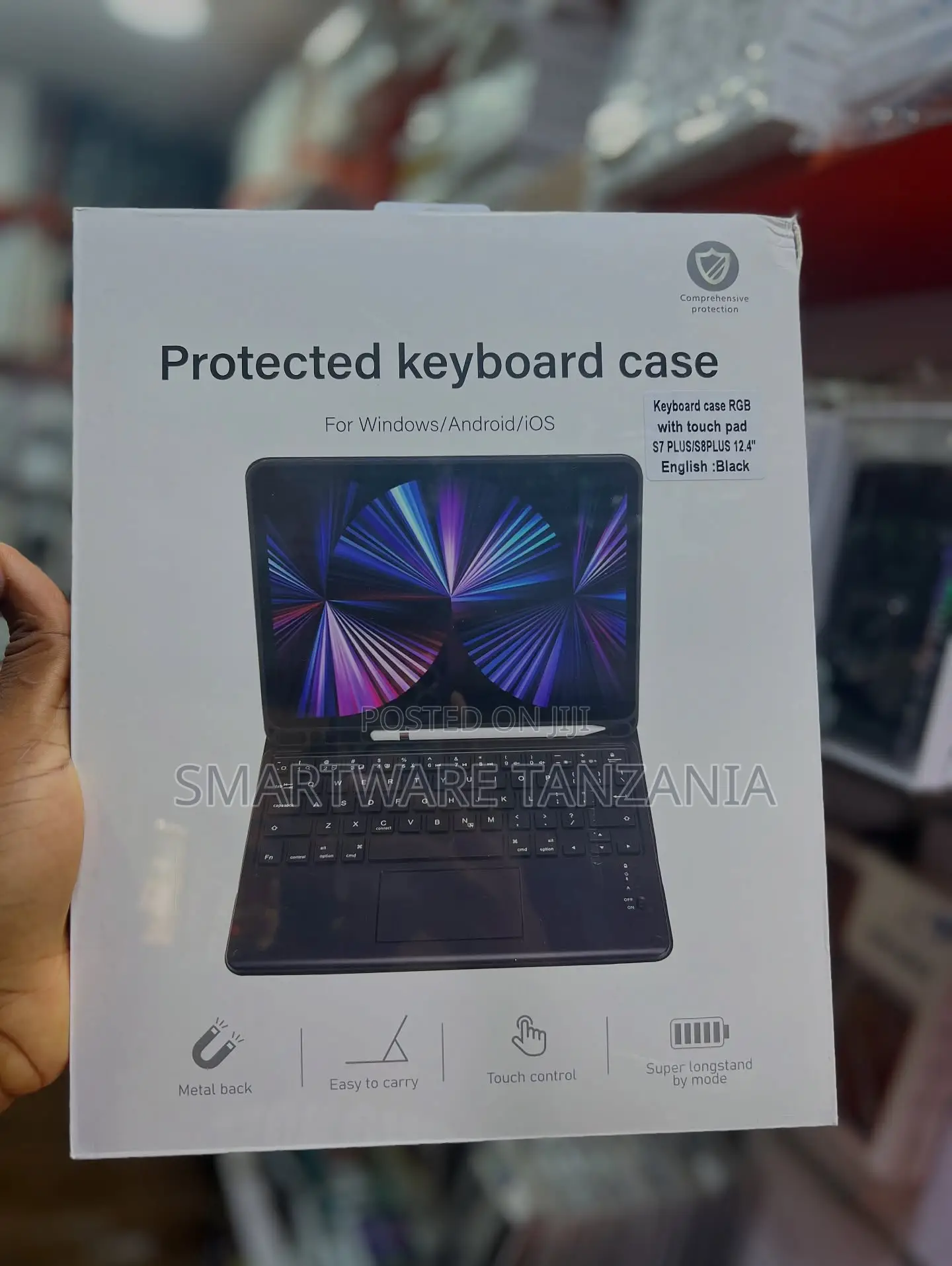 Samsung Galaxy Tab S7 Plus S8 Plus 12.4 Keyboard Case RGB