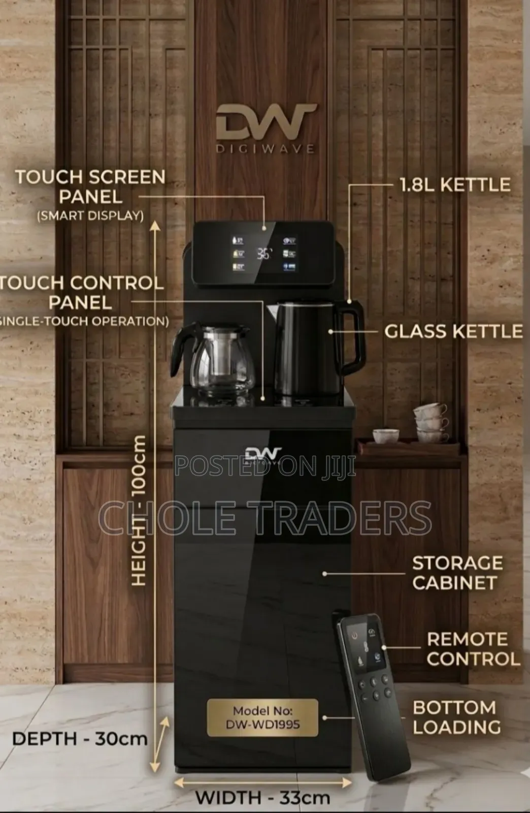 Digiwave Bottom-Loading Water Dispenser and Tea Bar Station