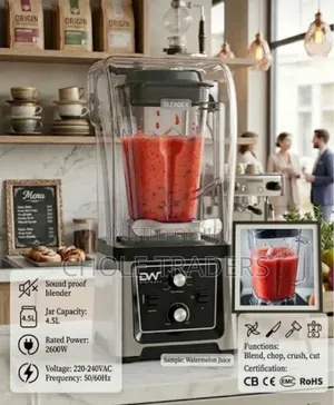 4.5l Digiwave Sound Proof Commercial Blender (2600w)
