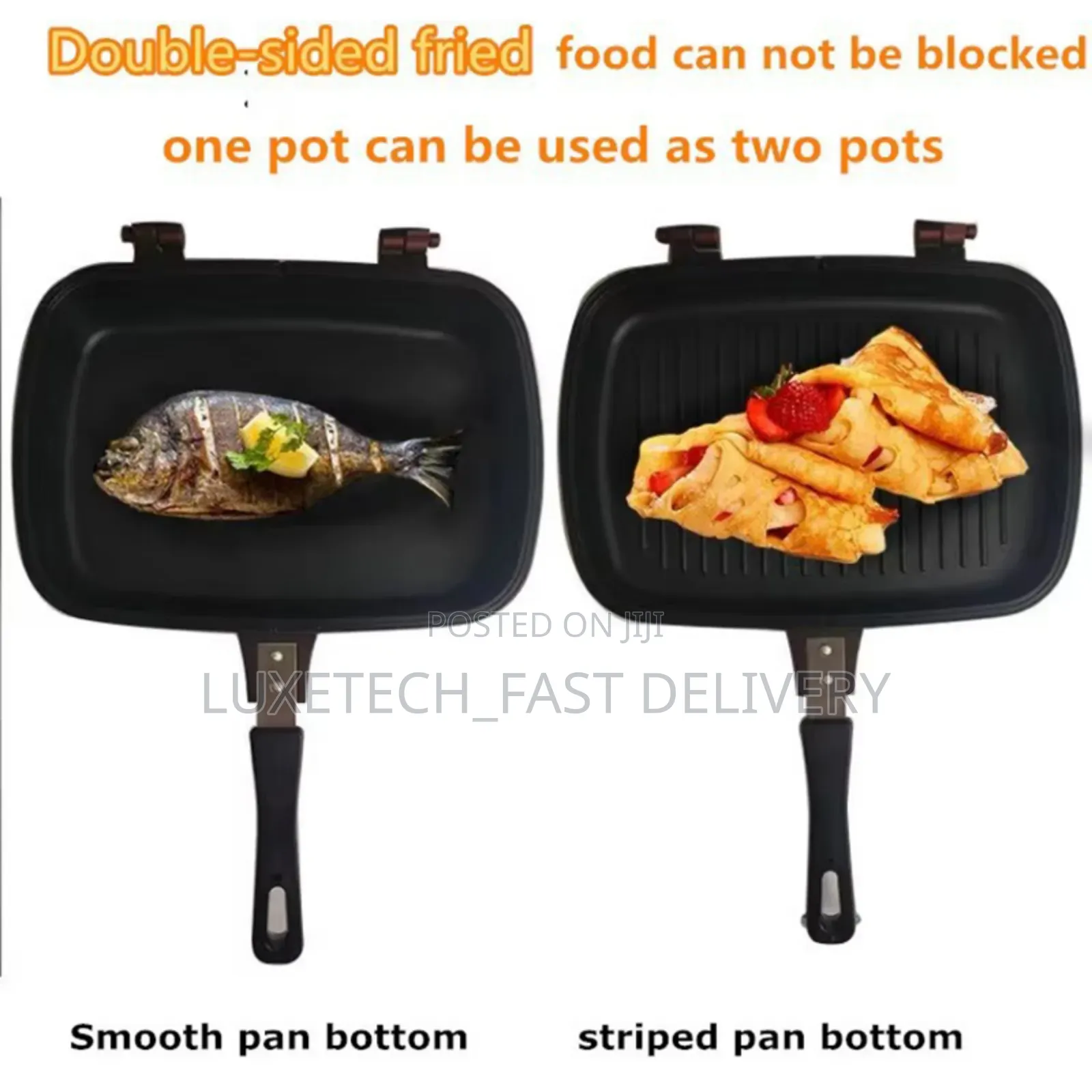 Die Casting Double Grill Side Pan 36cm