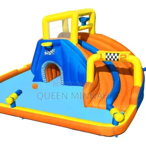 Inflatable Water Slide Jumping Castle Double Slide Fo Pool Playground