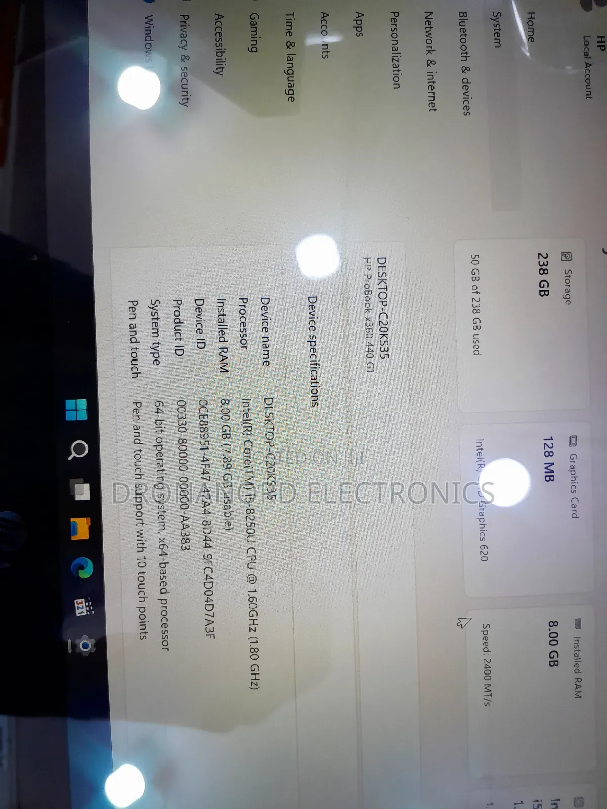 Laptop HP ProBook X360 440 G1 8GB Intel Core i5 SSD 256GB