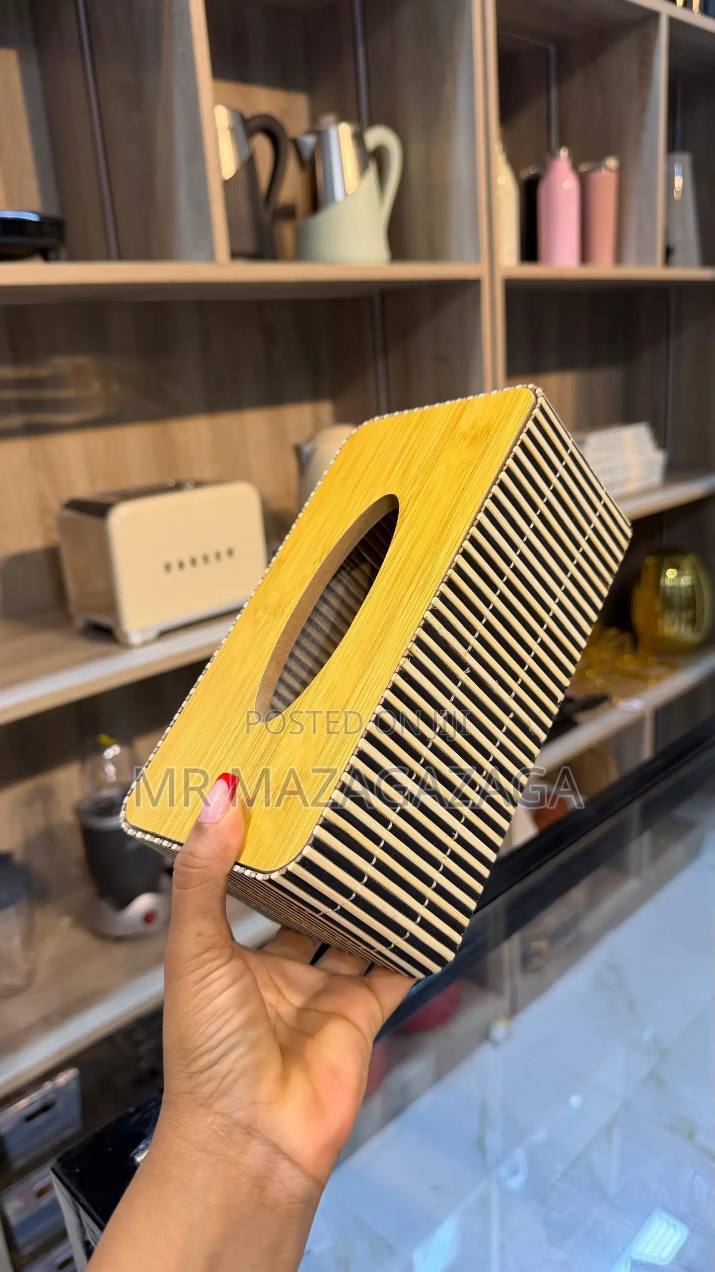 Crafted Wooden Luxury Tissue Box
