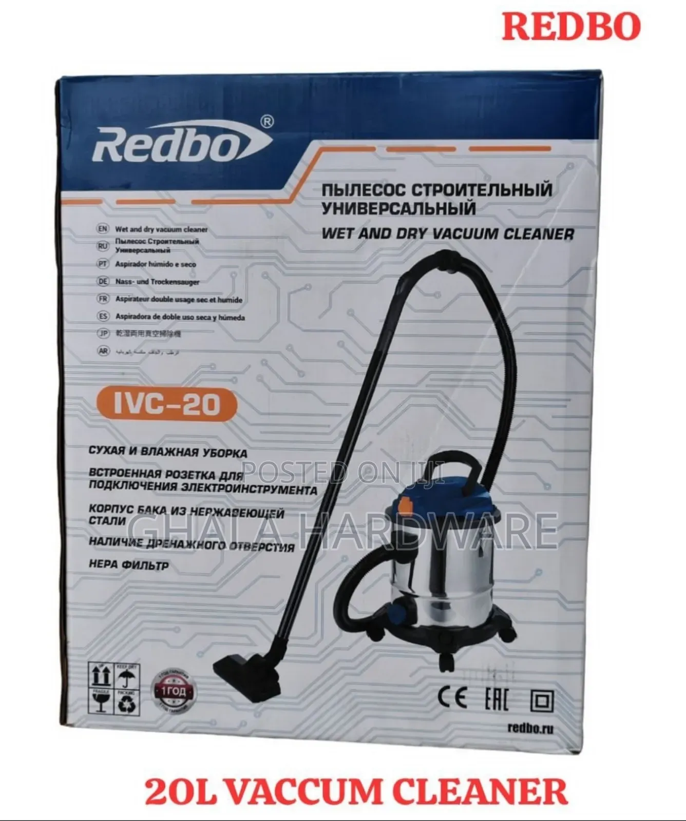 Ed-Vc20p Redbo 20l Vaccum Cleaner