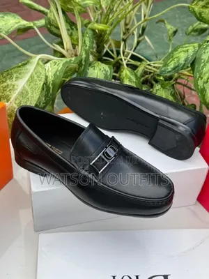 Salvatore Feragamo Brand Men's Leather Loafer Shoes or Mocca Original