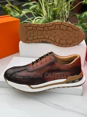 Berlutti Prada and Bidex Brands Men's Leather Sneaker Shoes Org