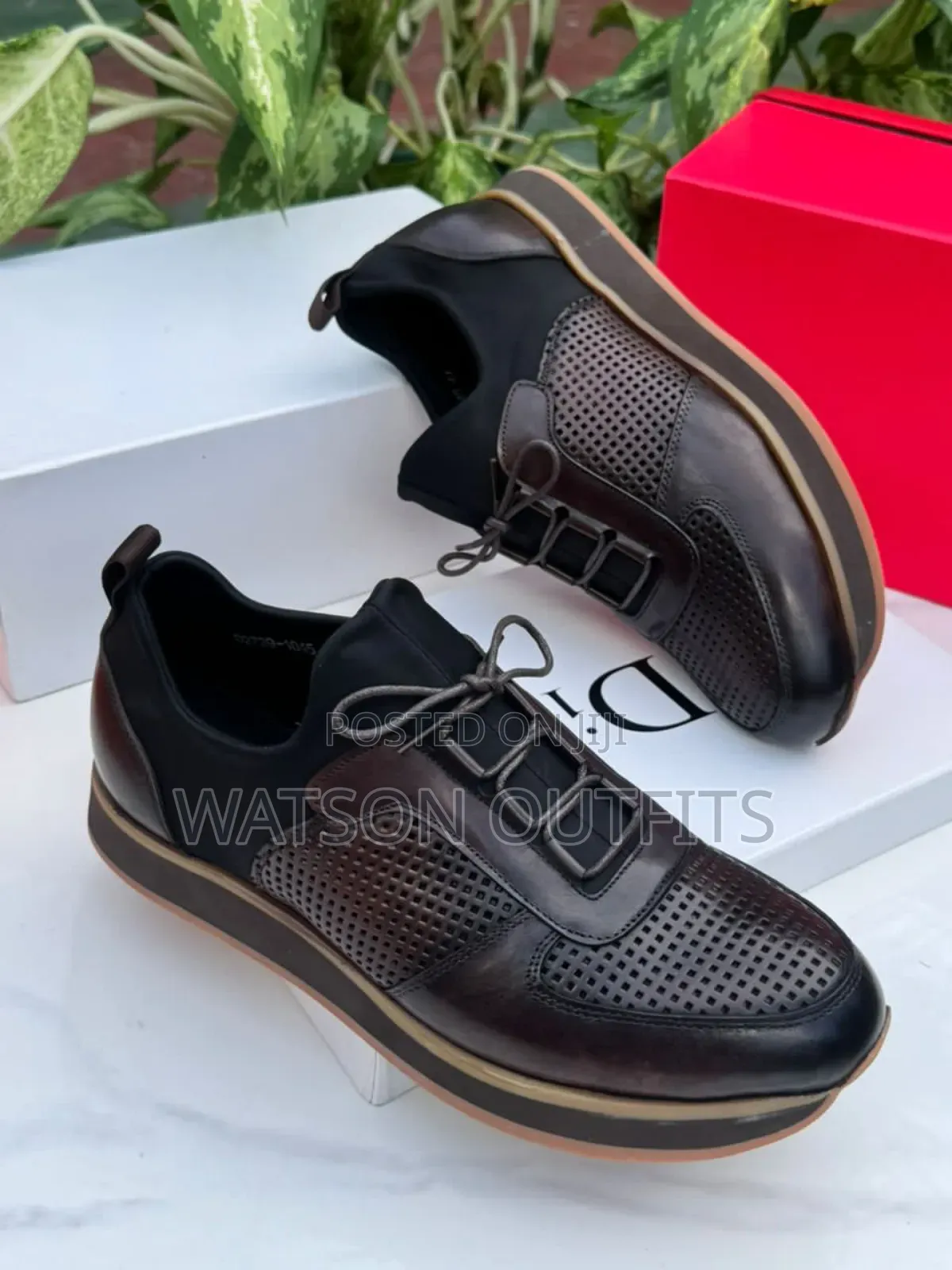Berlutti Prada and Bidex Brands Men's Leather Sneaker Shoes Org