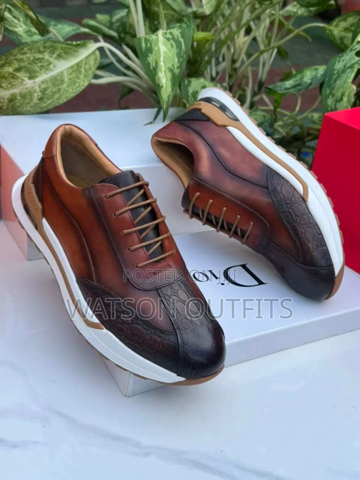 Berlutti Prada and Bidex Brands Men's Leather Sneaker Shoes Org