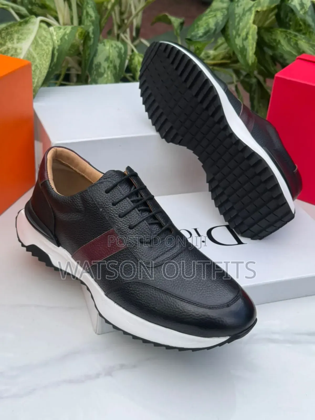 Berlutti Prada and Bidex Brands Men's Leather Sneaker Shoes Org