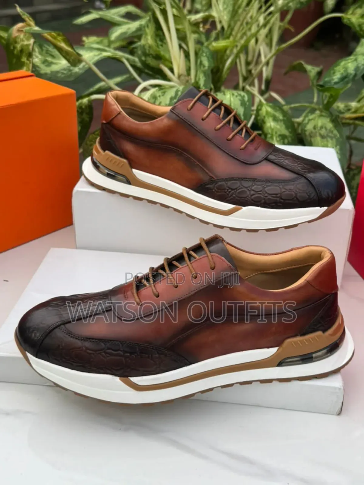 Berlutti Prada and Bidex Brands Men's Leather Sneaker Shoes Org
