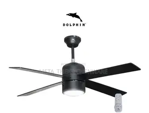 Dolphin Decorative Ceiling Fan With Remote and Led Light 48" 4 Blades