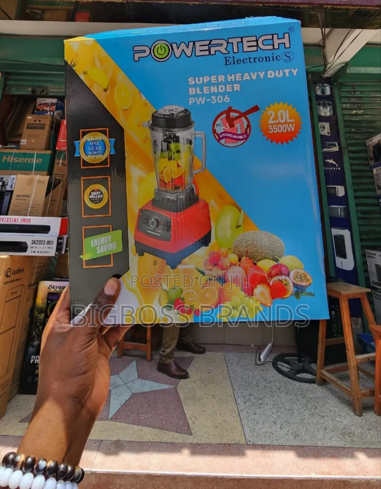 Powertech Heavy Duty Blender 2.2 Liters